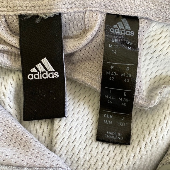 Adidas CLIMAWARM Hoodie Spell Out Gray Sweatshirt Womens Medium - Picture 4 of 4